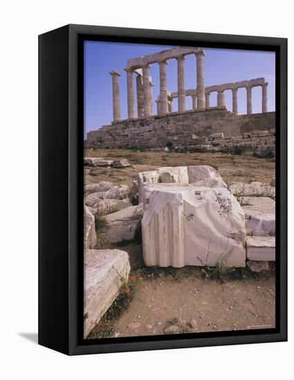 Temple of Poseidon, Cape Sounion, Greece-Ken Gillham-Framed Premier Image Canvas