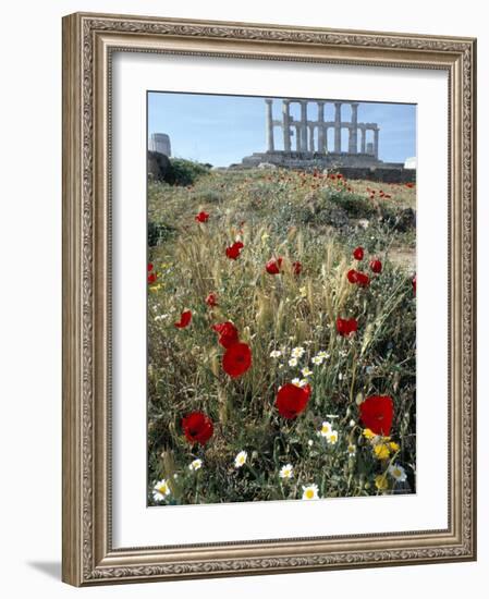 Temple of Poseidon, Sounion (Sounio), Greece-Adam Woolfitt-Framed Photographic Print