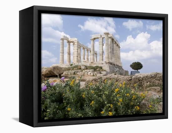 Temple of Poseidon-Richard Nowitz-Framed Premier Image Canvas