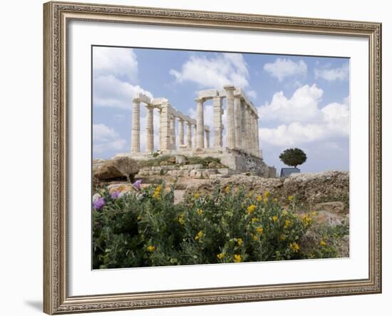 Temple of Poseidon-Richard Nowitz-Framed Photographic Print