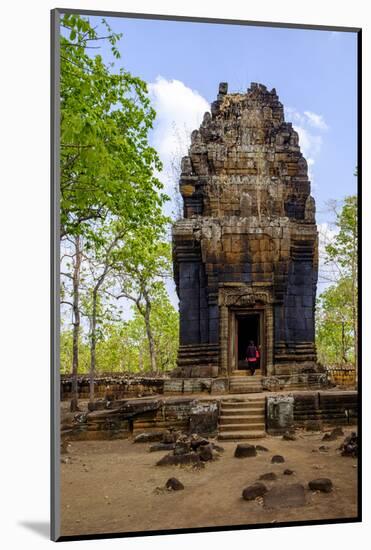 Temple of Prasat Neang Khmau, Dated 9th to 12th Century, Temple Complex of Koh Ker-Nathalie Cuvelier-Mounted Photographic Print