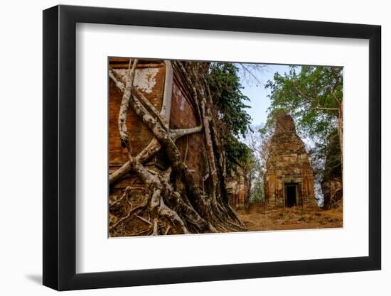 Temple of Prasat Pram (Prasat Bram), Dated 9th to 12th Century, Temple Complex of Koh Ker-Nathalie Cuvelier-Framed Photographic Print