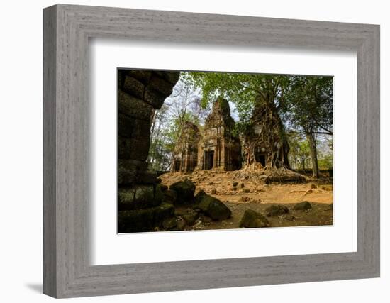 Temple of Prasat Pram (Prasat Bram), Dated 9th to 12th Century, Temple Complex of Koh Ker-Nathalie Cuvelier-Framed Photographic Print