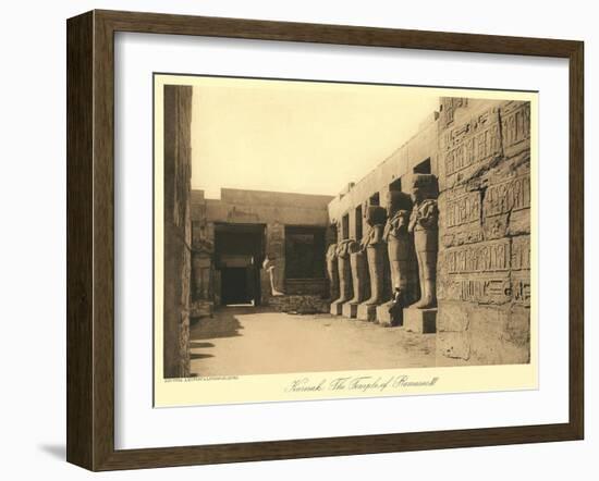 Temple of Ramses III, Karnak-null-Framed Art Print