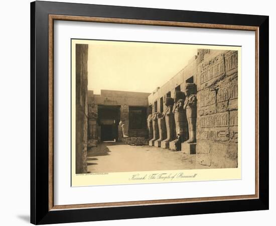 Temple of Ramses III, Karnak-null-Framed Art Print