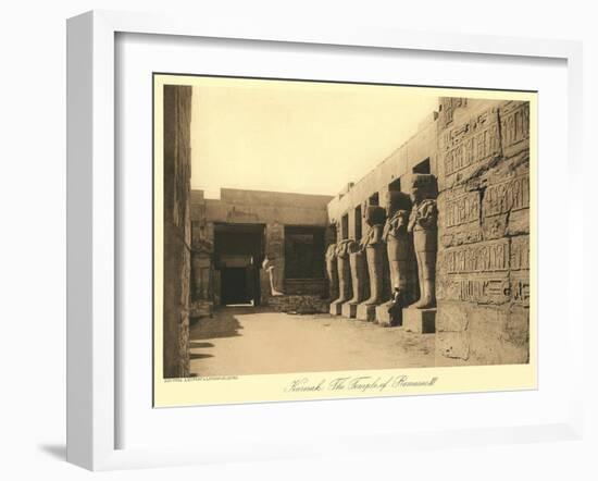 Temple of Ramses III, Karnak-null-Framed Art Print