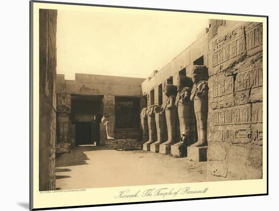 Temple of Ramses III, Karnak-null-Mounted Art Print