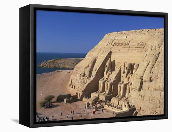 Temple of Re-Herakhte Built for Ramses II, Abu Simel, Nubia, Egypt-null-Framed Premier Image Canvas