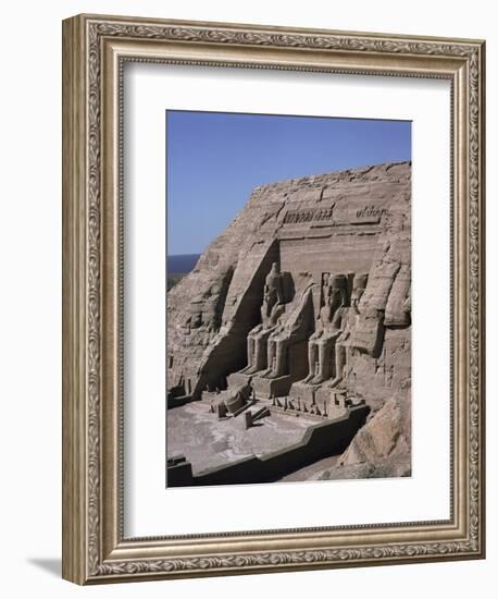 Temple of Re-Herakte Built for Ramses II, Abu Simbel, Unesco World Heritage Site, Nubia, Egypt-G Richardson-Framed Photographic Print