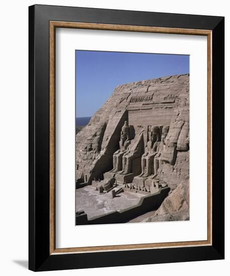 Temple of Re-Herakte Built for Ramses II, Abu Simbel, Unesco World Heritage Site, Nubia, Egypt-G Richardson-Framed Photographic Print