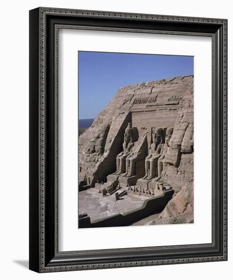 Temple of Re-Herakte Built for Ramses II, Abu Simbel, Unesco World Heritage Site, Nubia, Egypt-G Richardson-Framed Photographic Print