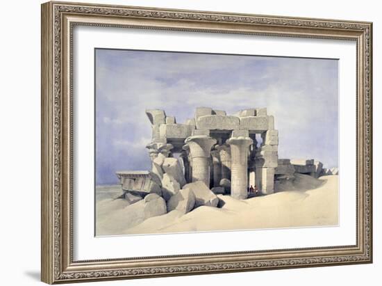 Temple of Sobek and Haroeris at Kom Ombo, 19th Century-David Roberts-Framed Giclee Print