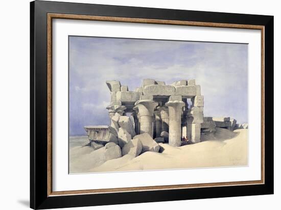 Temple of Sobek and Haroeris at Kom Ombo, 19th Century-David Roberts-Framed Giclee Print