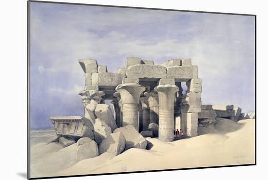 Temple of Sobek and Haroeris at Kom Ombo, 19th Century-David Roberts-Mounted Giclee Print