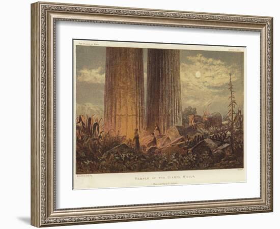 Temple of the Giants in Sicily-George Henry Andrews-Framed Giclee Print