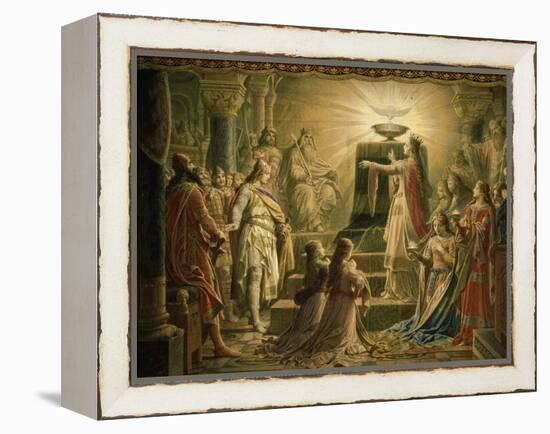 Temple of the Holy Grail, Final Scene from Parsifal, Opera by Richard Wagner, 1813-83-Wilhelm Hauschild-Framed Premier Image Canvas