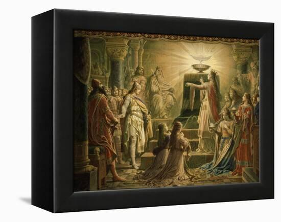 Temple of the Holy Grail, Final Scene from Parsifal, Opera by Richard Wagner, 1813-83-Wilhelm Hauschild-Framed Premier Image Canvas