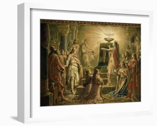 Temple of the Holy Grail, Final Scene from Parsifal, Opera by Richard Wagner, 1813-83-Wilhelm Hauschild-Framed Giclee Print