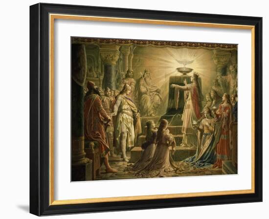 Temple of the Holy Grail, Final Scene from Parsifal, Opera by Richard Wagner, 1813-83-Wilhelm Hauschild-Framed Giclee Print