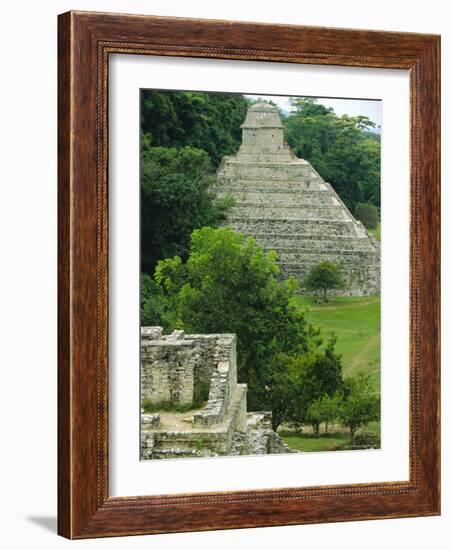 Temple of the Inscriptions (Mayan), Palenque, Mexico, Central America-Robert Francis-Framed Photographic Print