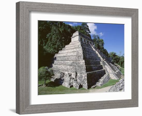 Temple of the Inscriptions, Palenque, Unesco World Heritage Site, Chiapas, Mexico, Central America-Richard Nebesky-Framed Photographic Print