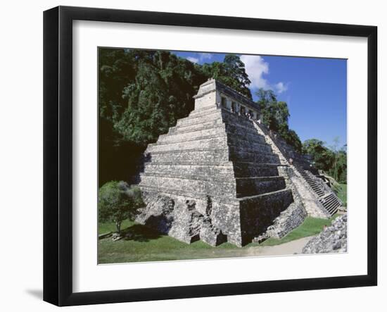 Temple of the Inscriptions, Palenque, Unesco World Heritage Site, Chiapas, Mexico, Central America-Richard Nebesky-Framed Photographic Print