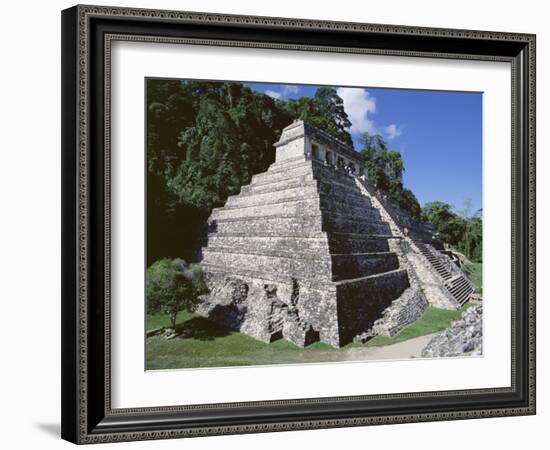 Temple of the Inscriptions, Palenque, Unesco World Heritage Site, Chiapas, Mexico, Central America-Richard Nebesky-Framed Photographic Print