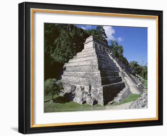 Temple of the Inscriptions, Palenque, Unesco World Heritage Site, Chiapas, Mexico, Central America-Richard Nebesky-Framed Photographic Print