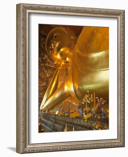 Temple of the Reclining Buddha, Bangkok, Thailand-Nico Tondini-Framed Photographic Print