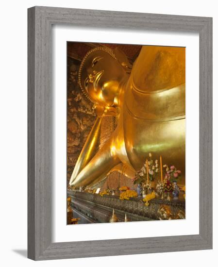 Temple of the Reclining Buddha, Bangkok, Thailand-Nico Tondini-Framed Photographic Print