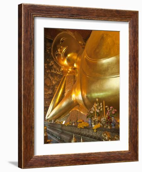 Temple of the Reclining Buddha, Bangkok, Thailand-Nico Tondini-Framed Photographic Print