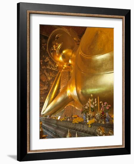 Temple of the Reclining Buddha, Bangkok, Thailand-Nico Tondini-Framed Photographic Print