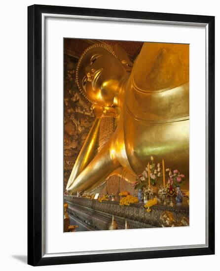 Temple of the Reclining Buddha, Bangkok, Thailand-Nico Tondini-Framed Photographic Print