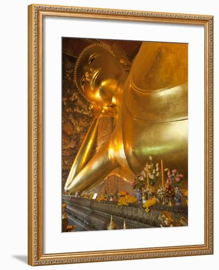 Temple of the Reclining Buddha, Bangkok, Thailand-Nico Tondini-Framed Photographic Print