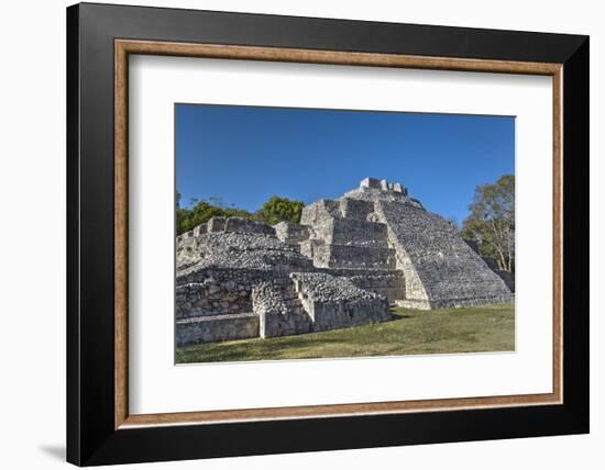 Temple of the South, Edzna, Mayan Archaeological Site, Campeche, Mexico, North America-Richard Maschmeyer-Framed Photographic Print