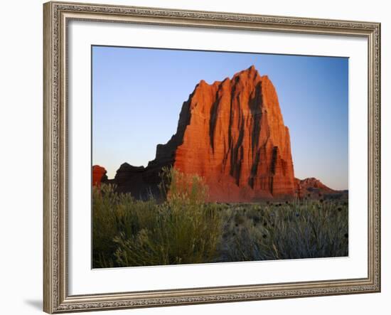 Temple of the Sun, Lower Cathedral Valley, Colorado Plateau, Capitol Reef National Park, Utah, USA-Scott T. Smith-Framed Photographic Print