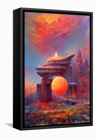 Temple of the Sun-null-Framed Stretched Canvas