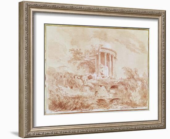 Temple of the Sybil at Tivoli-Jean-Honoré Fragonard-Framed Giclee Print