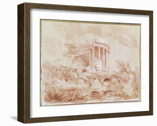 Temple of the Sybil at Tivoli-Jean-Honoré Fragonard-Framed Giclee Print