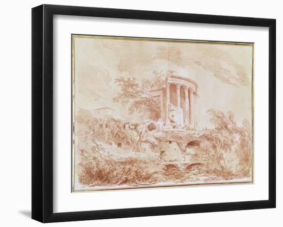 Temple of the Sybil at Tivoli-Jean-Honoré Fragonard-Framed Giclee Print