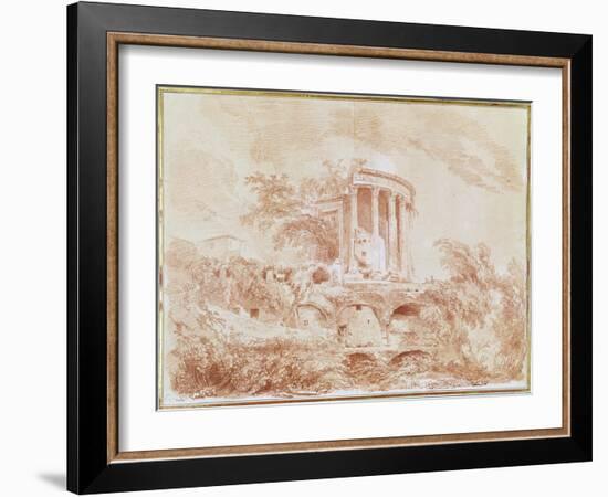 Temple of the Sybil at Tivoli-Jean-Honoré Fragonard-Framed Giclee Print