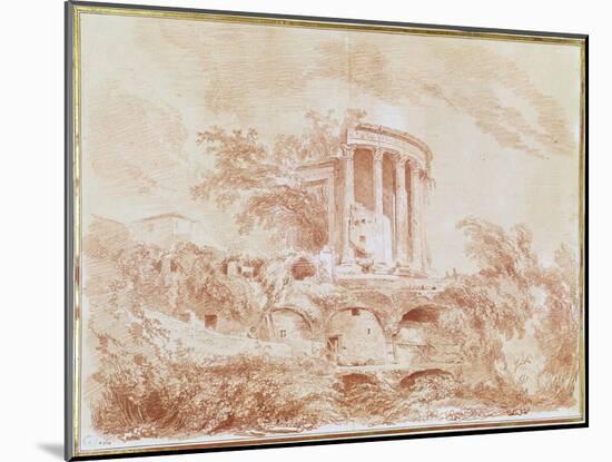Temple of the Sybil at Tivoli-Jean-Honoré Fragonard-Mounted Giclee Print