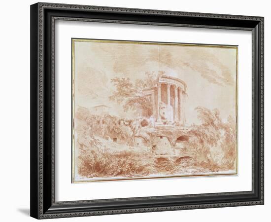 Temple of the Sybil at Tivoli-Jean-Honoré Fragonard-Framed Giclee Print