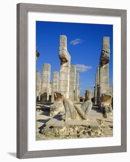 Temple of the Warriers, Chichen Itza, Mexico-Adina Tovy-Framed Photographic Print