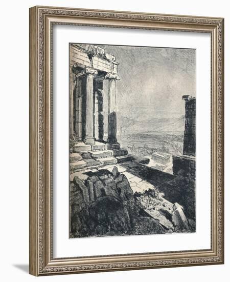 'Temple of Theseus from the Acropolis', c1913-Joseph Pennell-Framed Giclee Print