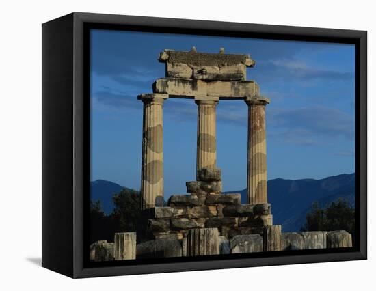 Temple of Tholos in the Sanctuary of Athena-Jim Zuckerman-Framed Premier Image Canvas
