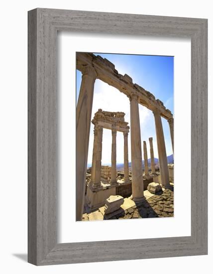 Temple of Trajan, Bergama (Pergamum), Anatolia, Turkey, Asia Minor, Eurasia-Neil Farrin-Framed Photographic Print