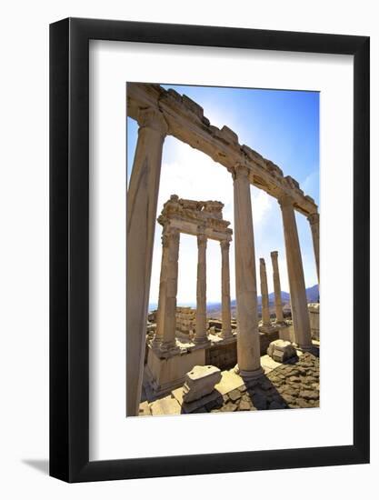 Temple of Trajan, Bergama (Pergamum), Anatolia, Turkey, Asia Minor, Eurasia-Neil Farrin-Framed Photographic Print