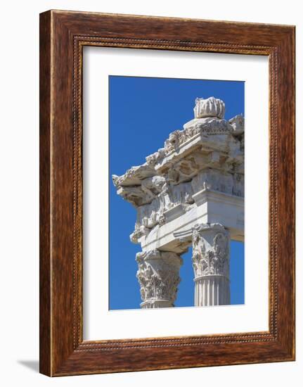 Temple of Trajan, Pergamon, Bergama, Izmir Province, Turkey-Ian Trower-Framed Photographic Print