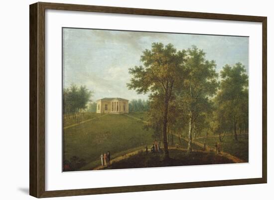 Temple of Truth, View in the Park of Kurakin Estate Nadezhdino, End 1790s-Vasily Petrovich Prichetnikov-Framed Giclee Print